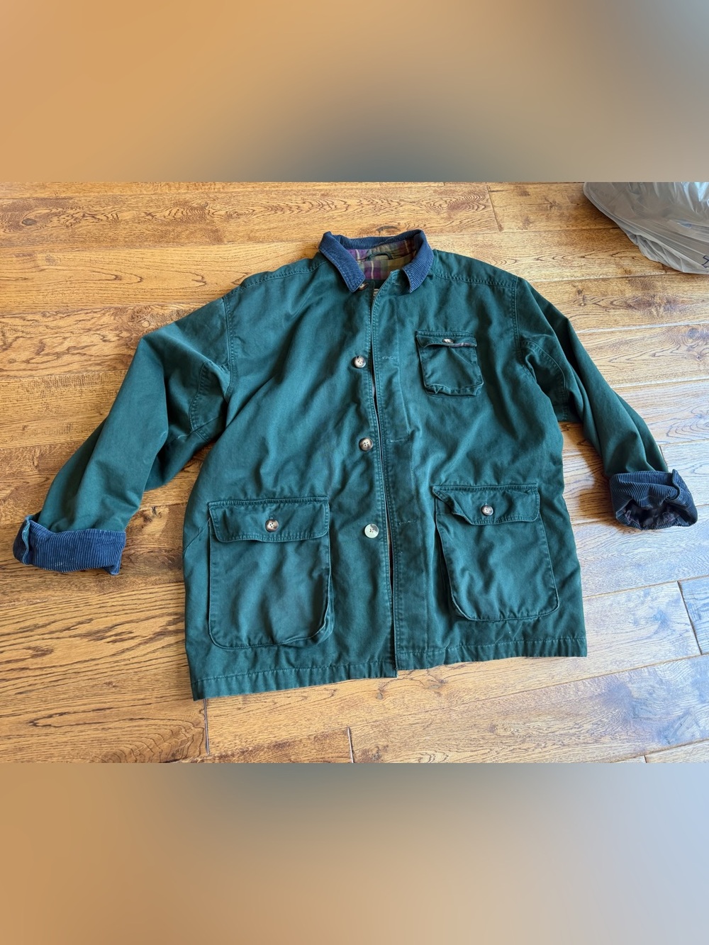 Vintage County Seat Outerwear Chore barn jacket Blanket flannel Lining large L